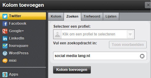 zoekresulaten in Nederlandse taal