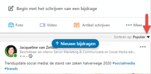 LinkedIn tijdlijn